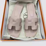 Hermès Oran Sandals - Rose Porcelaine size EU 38